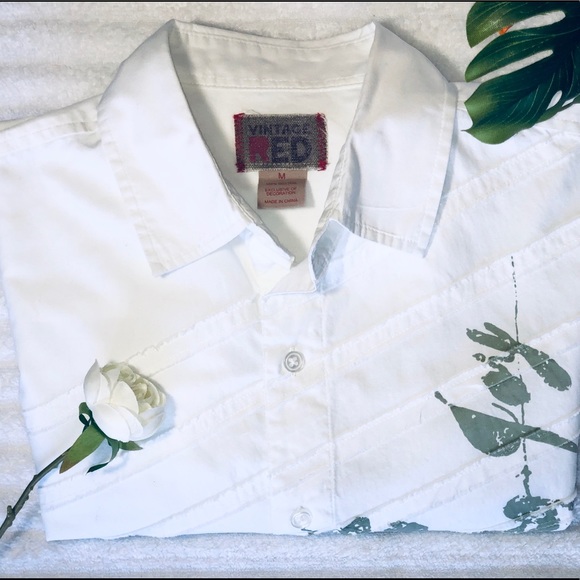 vintage red mens shirts